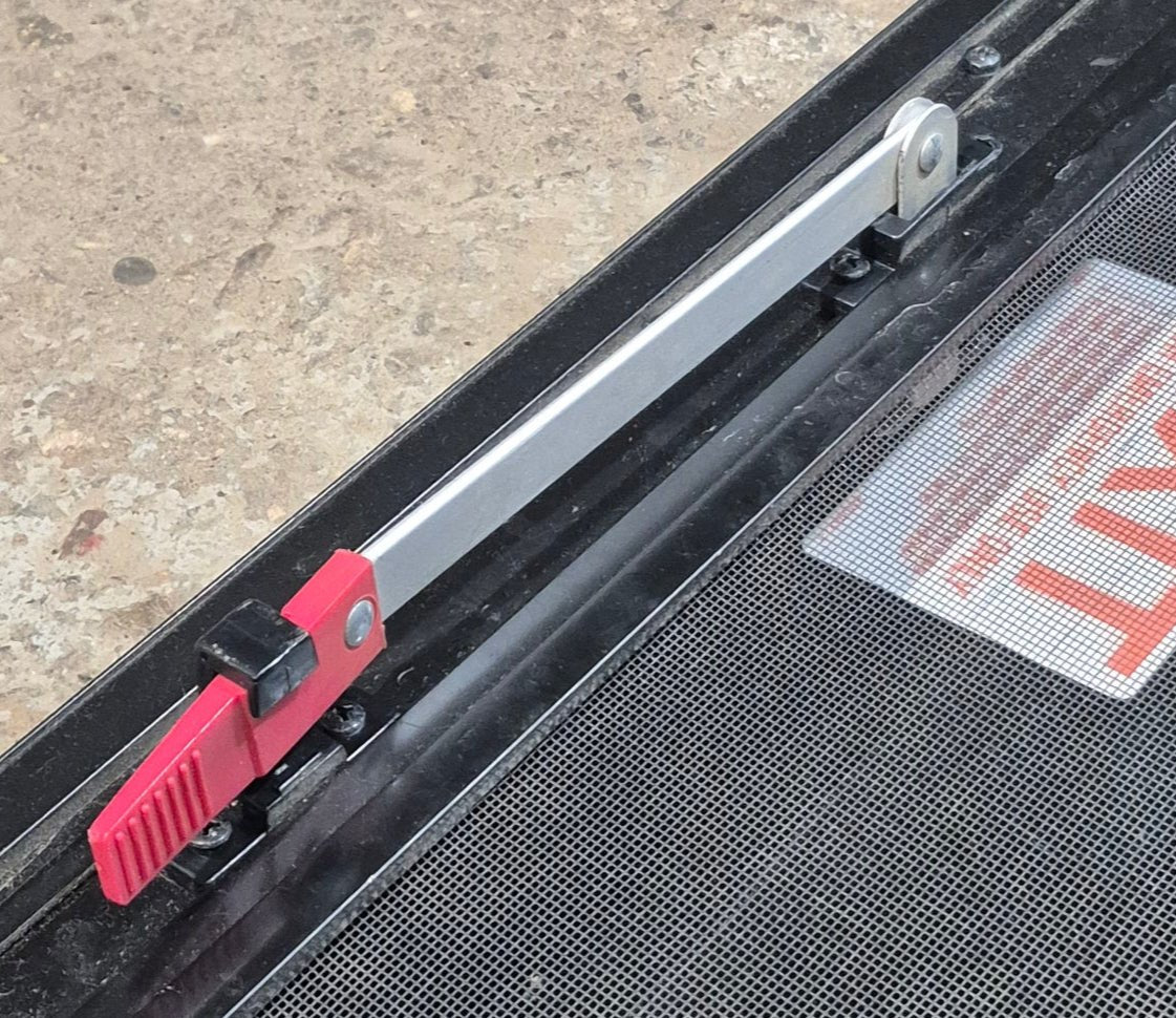 Used Black Radius Emergency Opening Window : 29 1/2