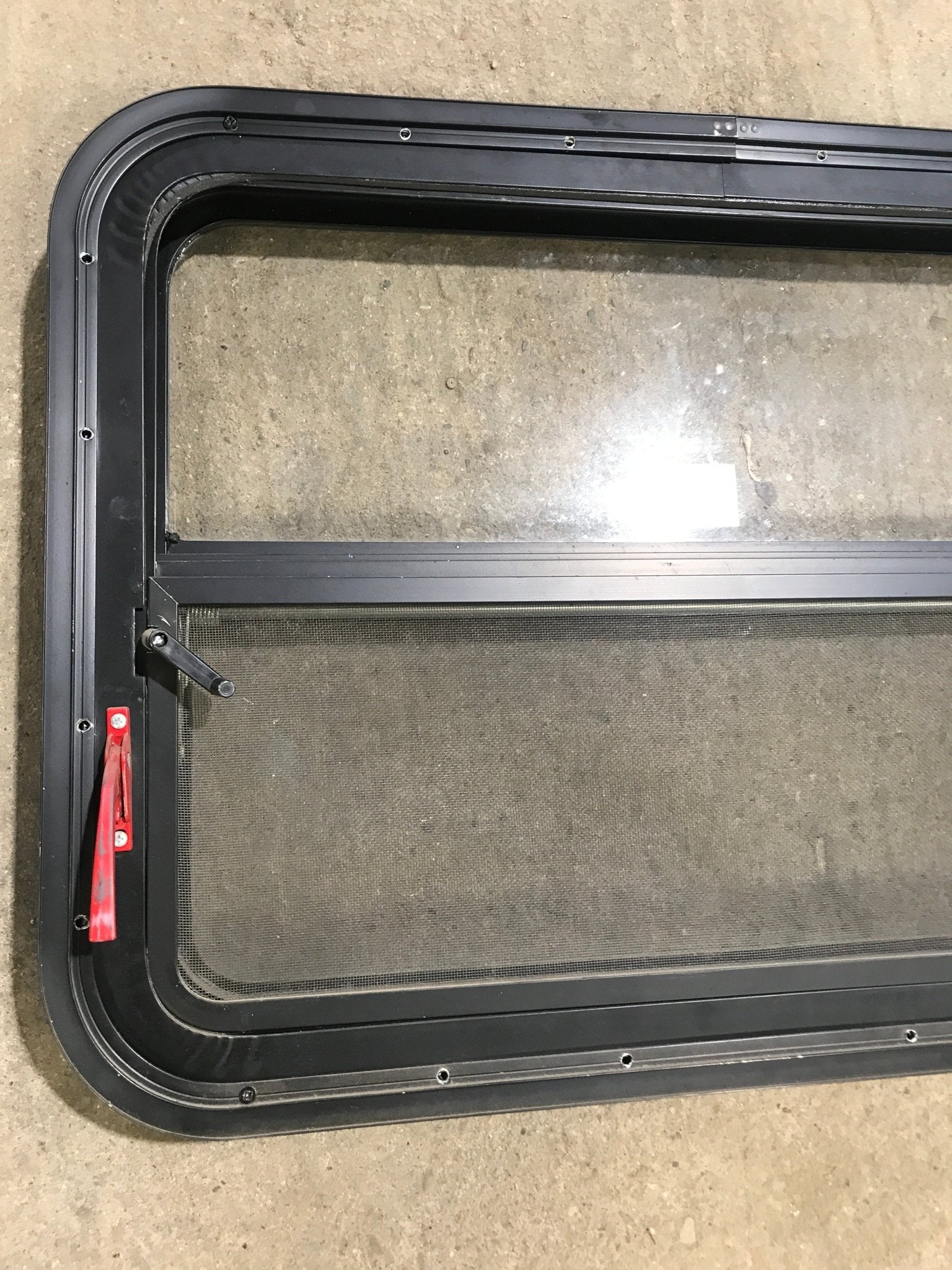 Used Black Radius Emergency Opening Window : 29 1/2