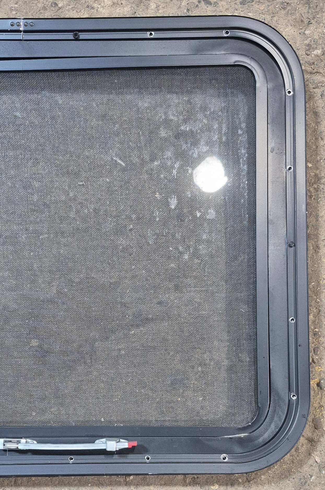 Used Black Radius Emergency Opening Window : 29 1/2