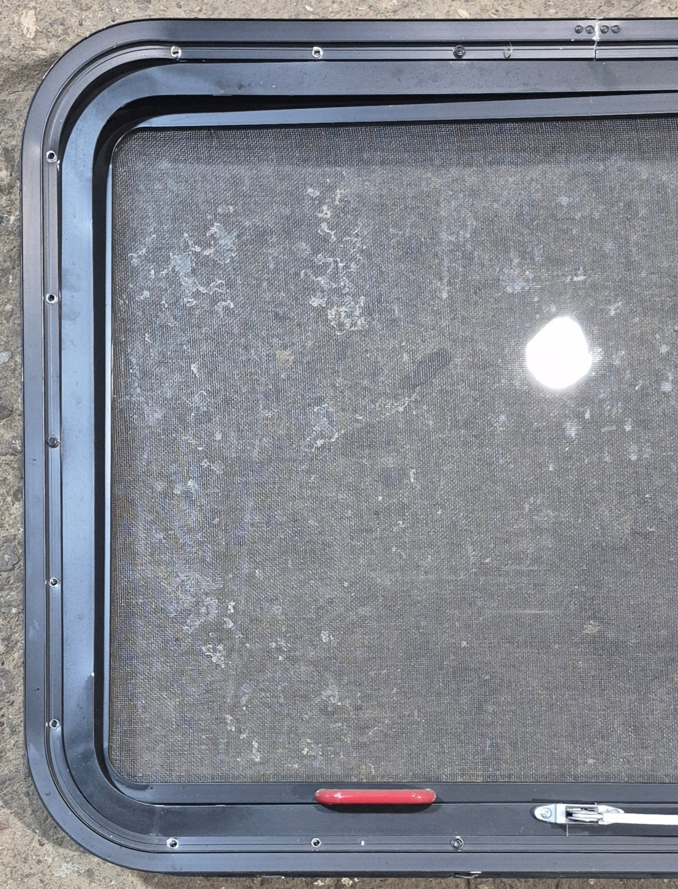 Used Black Radius Emergency Opening Window : 29 1/2