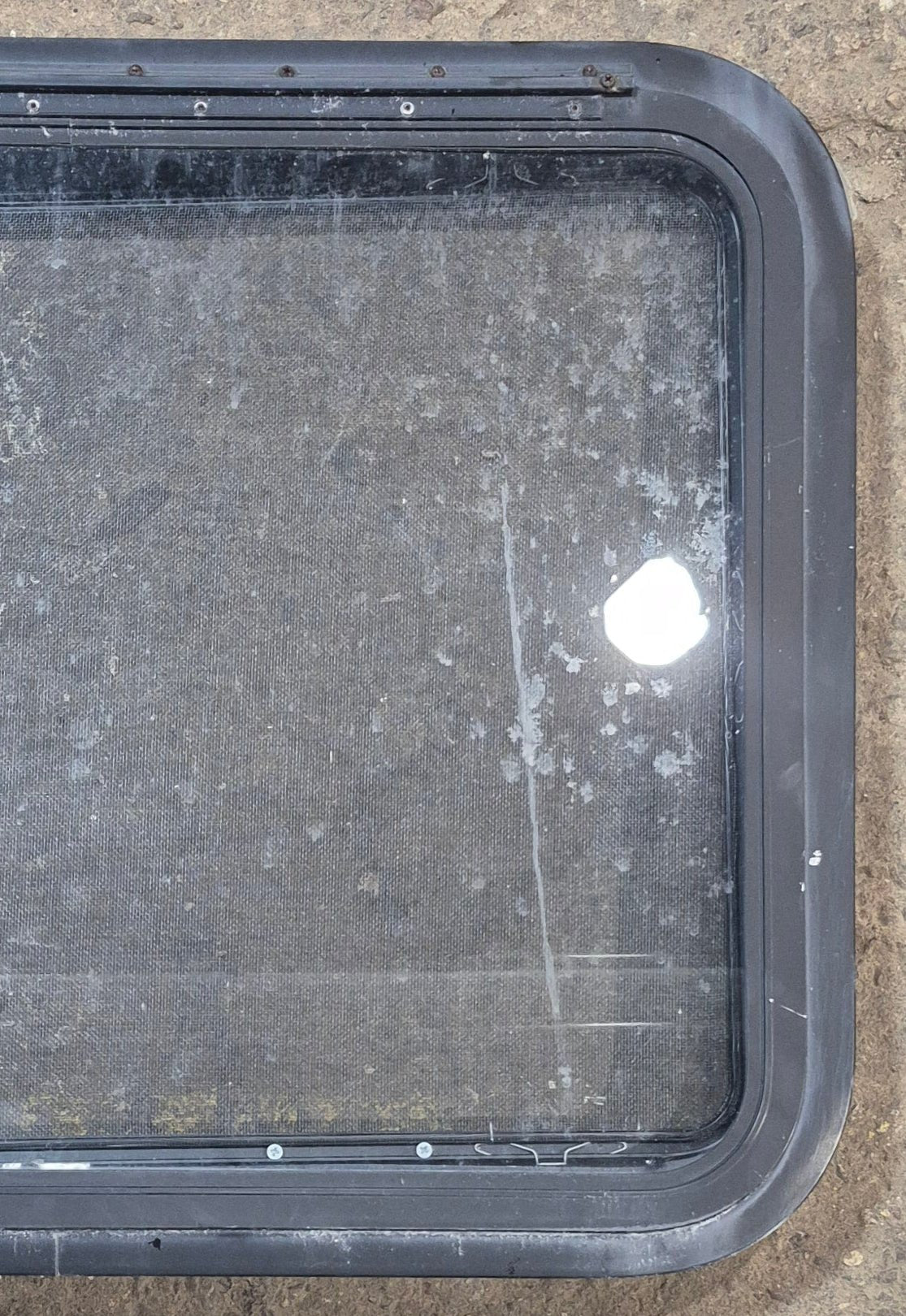 Used Black Radius Emergency Opening Window : 29 1/2