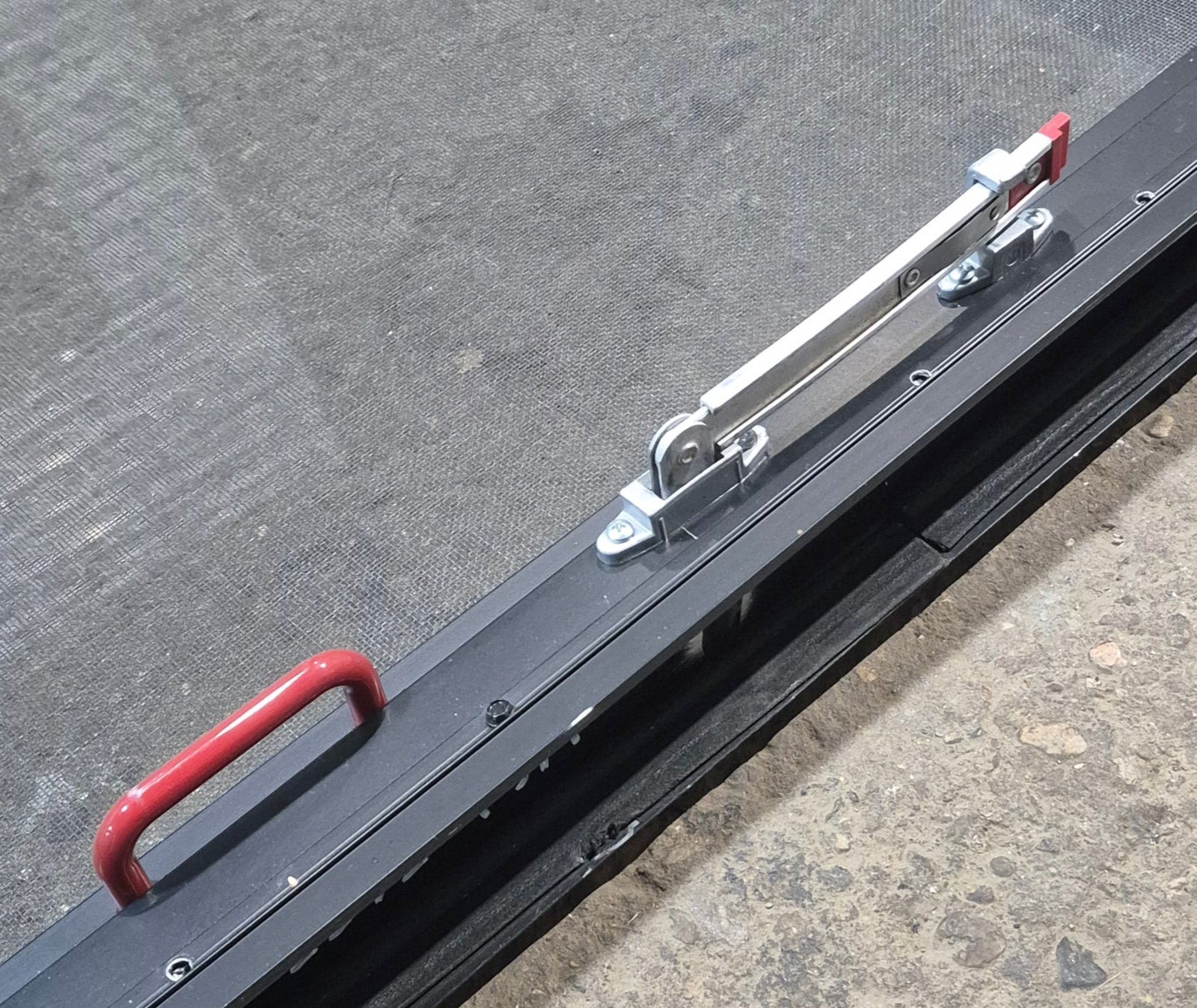 Used Black Radius Emergency Opening Window : 29 1/2