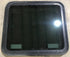 Used Black Radius Emergency Opening Window : 29 1/2" W x 25 1/2" H x 1 7/8" D - Young Farts RV Parts