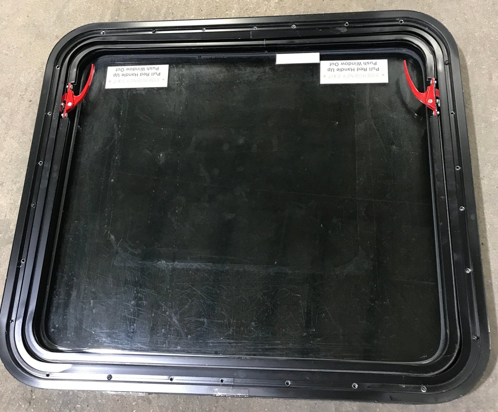 Used Black Radius Emergency Opening Window : 29 1/2