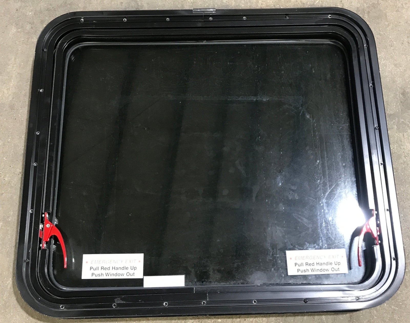 Used Black Radius Emergency Opening Window : 29 1/2