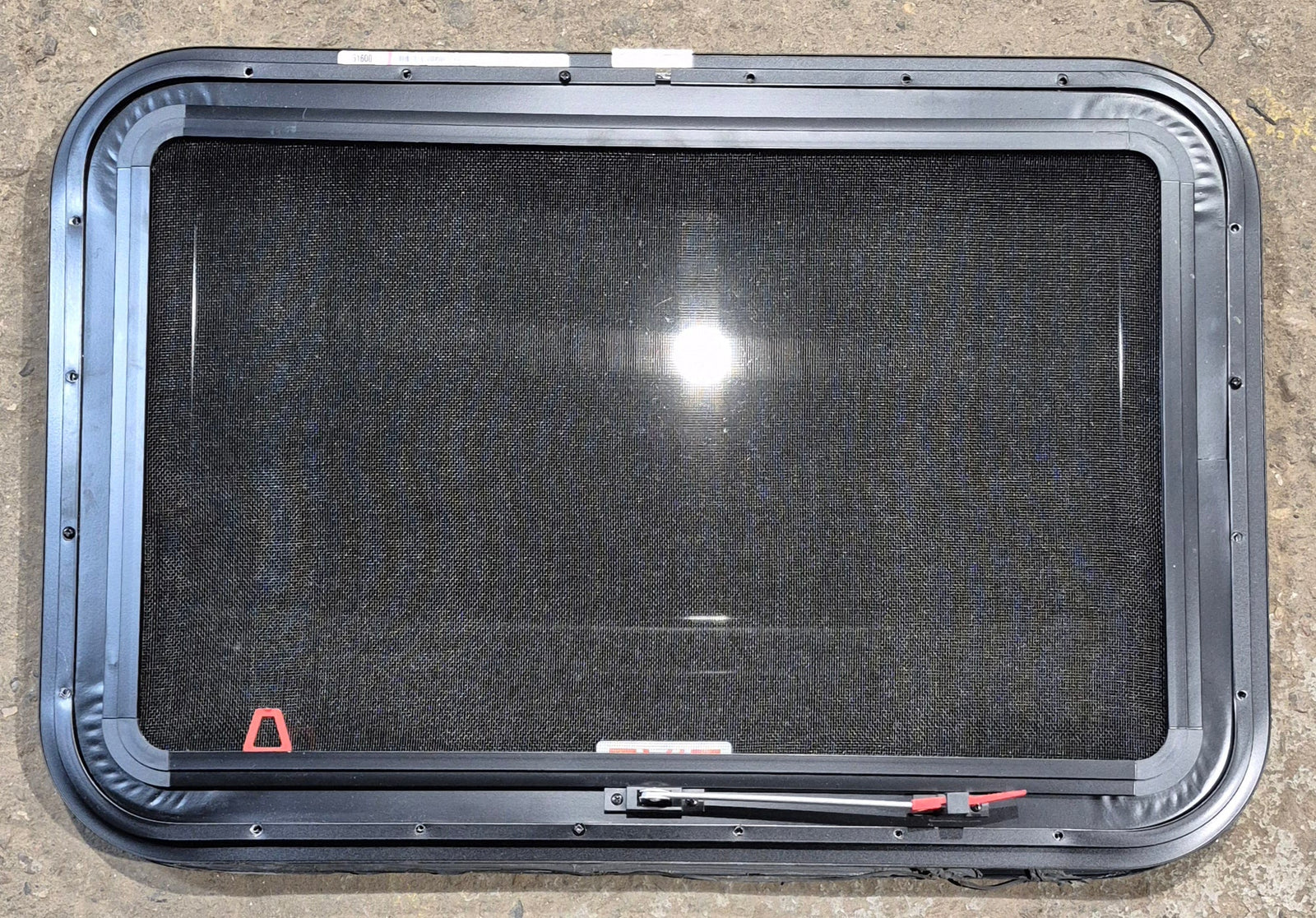 Used Black Radius Emergency Opening Window : 29 1/4