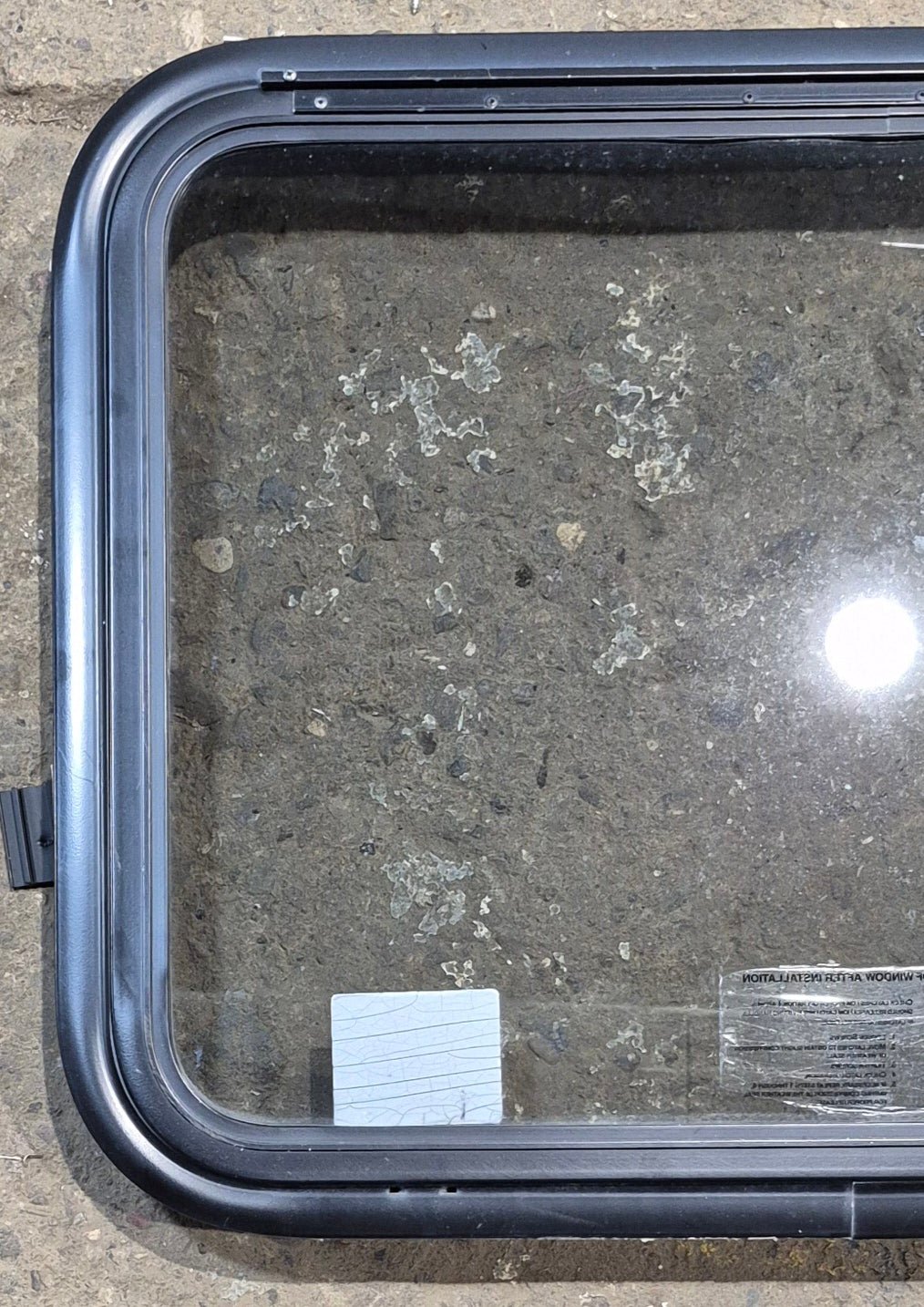 Used Black Radius Emergency Opening Window : 29 1/4