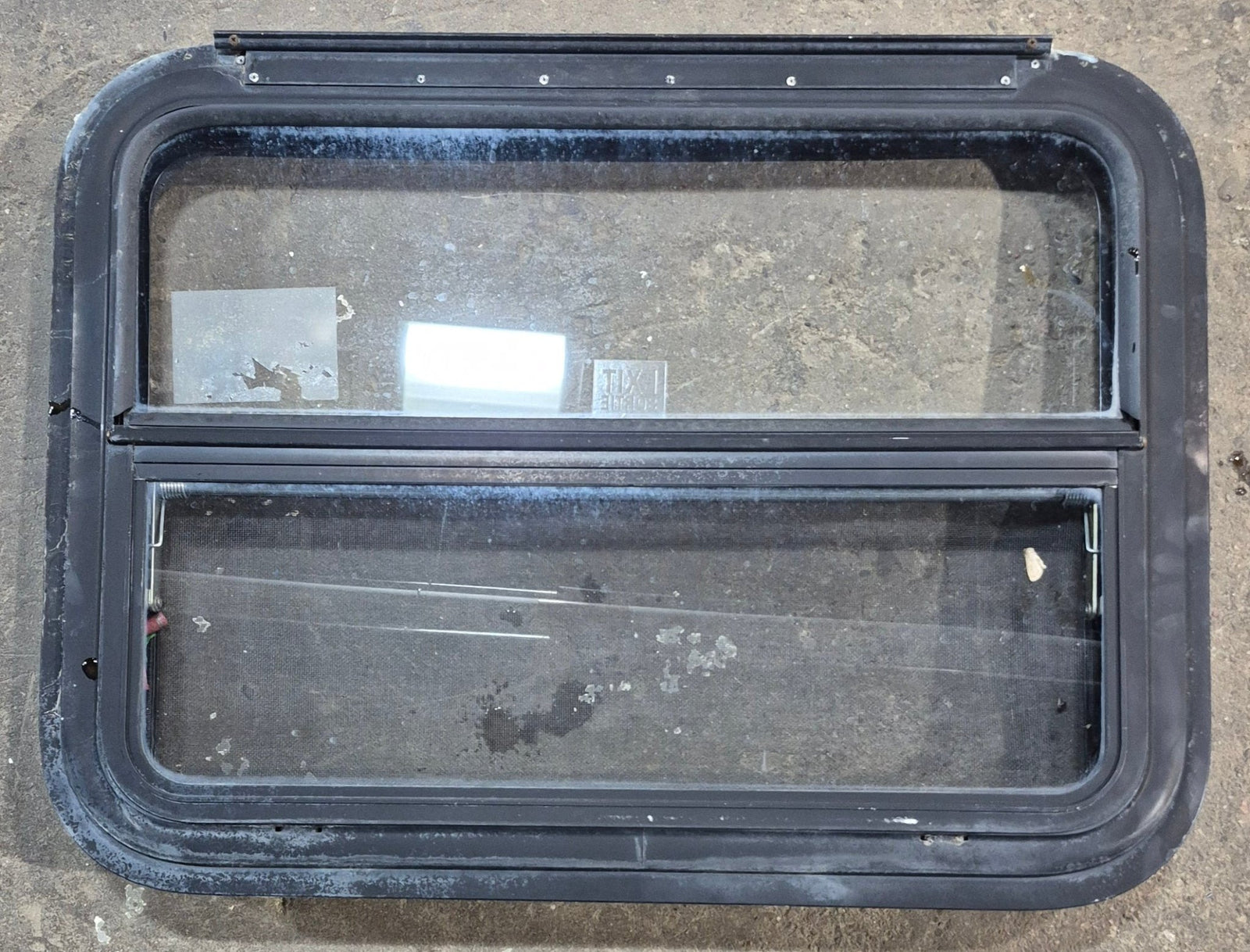 Used Black Radius Emergency Opening Window : 29 1/4