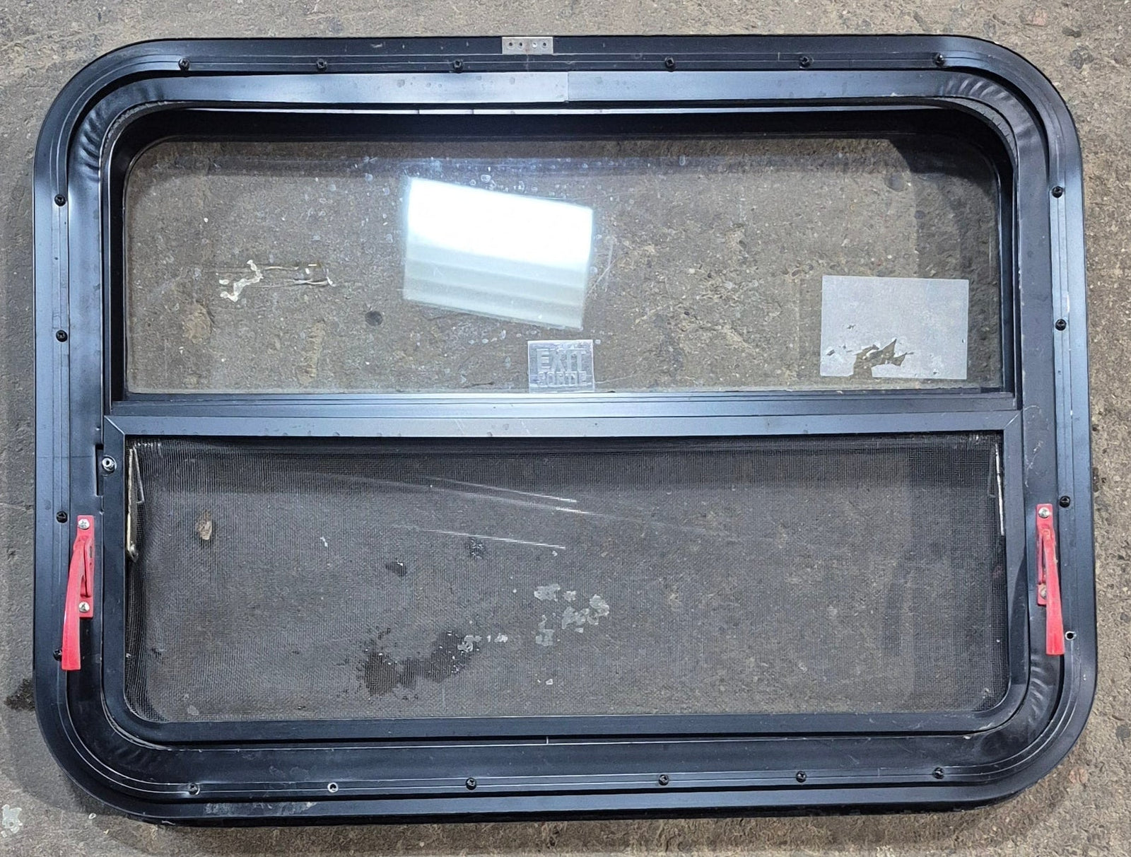Used Black Radius Emergency Opening Window : 29 1/4