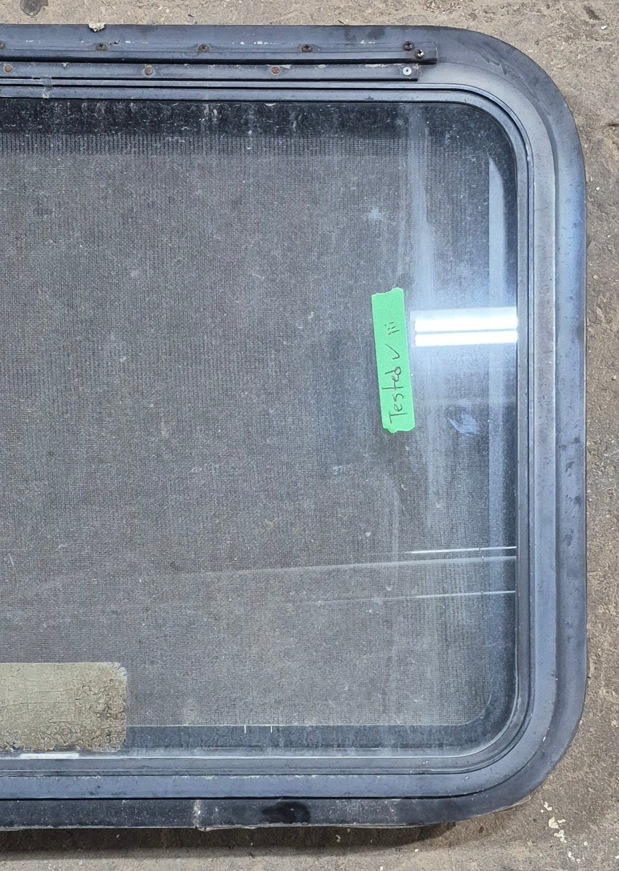 Used Black Radius Emergency Opening Window : 29 1/4