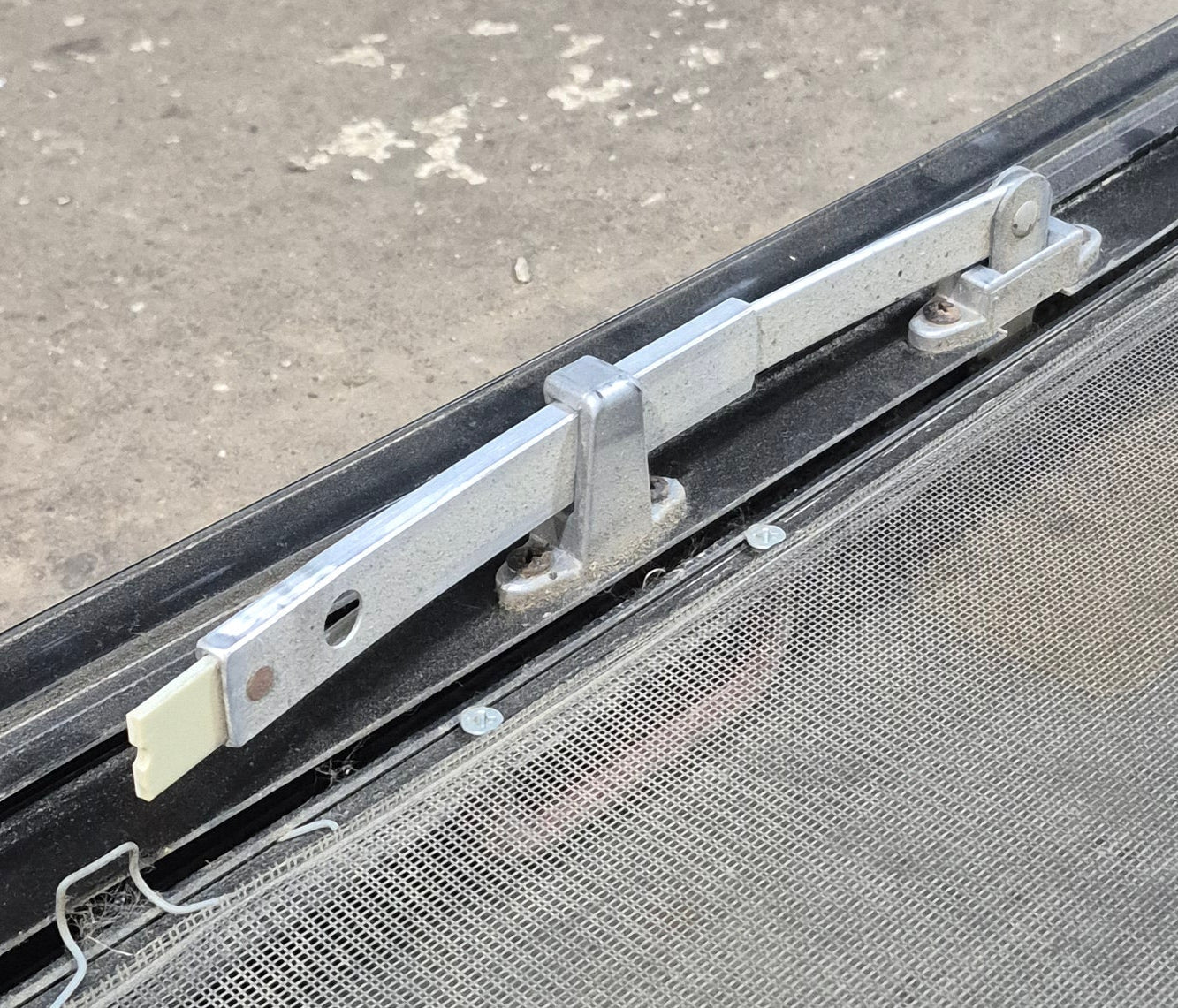 Used Black Radius Emergency Opening Window : 29 1/4