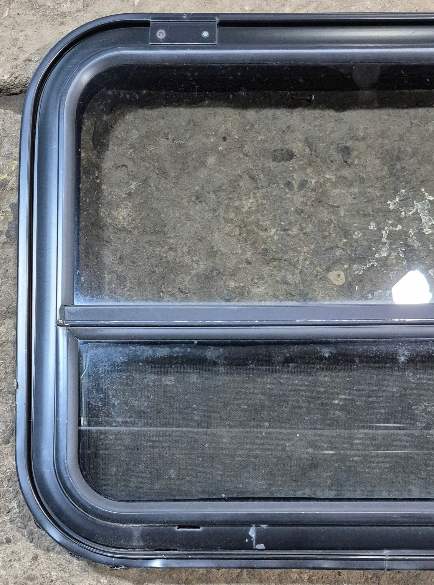 Used Black Radius Emergency Opening Window : 31 1/2