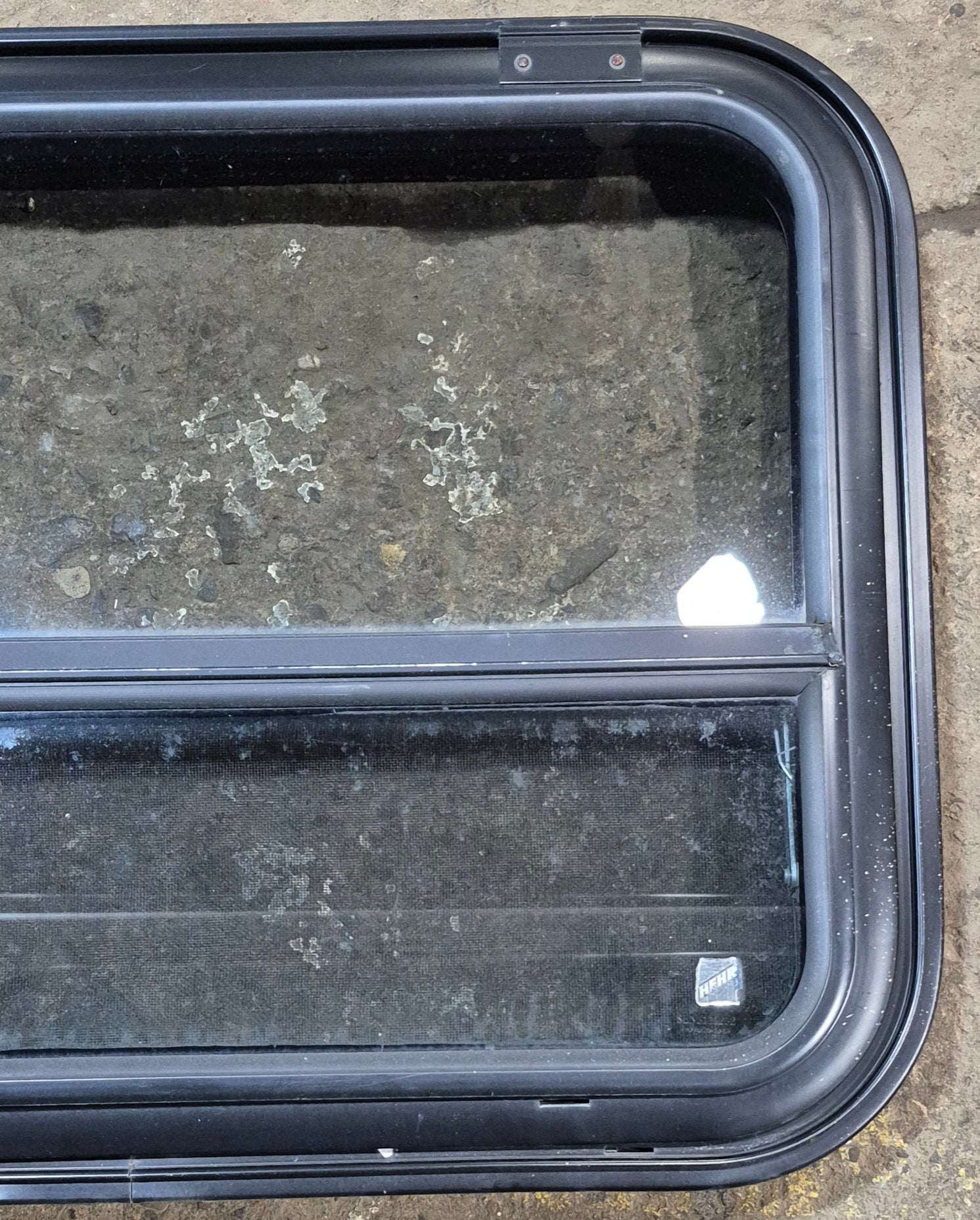 Used Black Radius Emergency Opening Window : 31 1/2