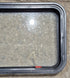 Used Black Radius Emergency Opening Window : 35 1/2" W x 18 1/2" H x 1 7/8" - Young Farts RV Parts