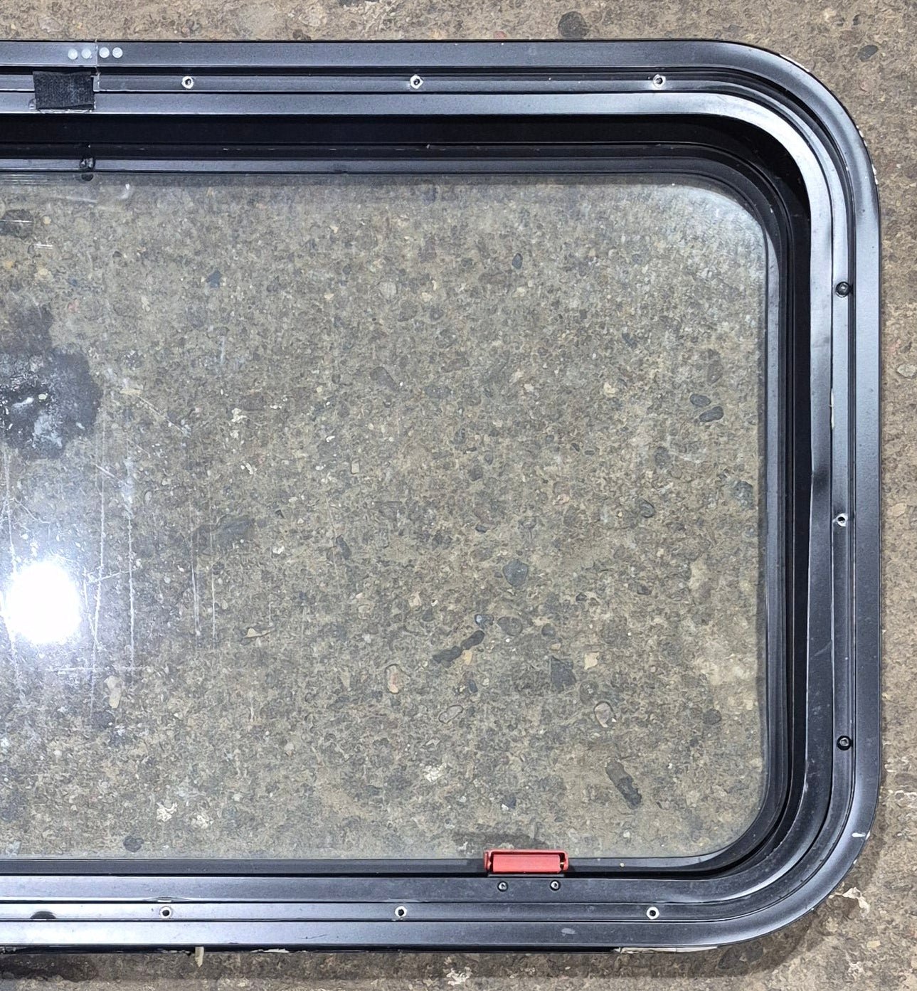 Used Black Radius Emergency Opening Window : 35 1/2