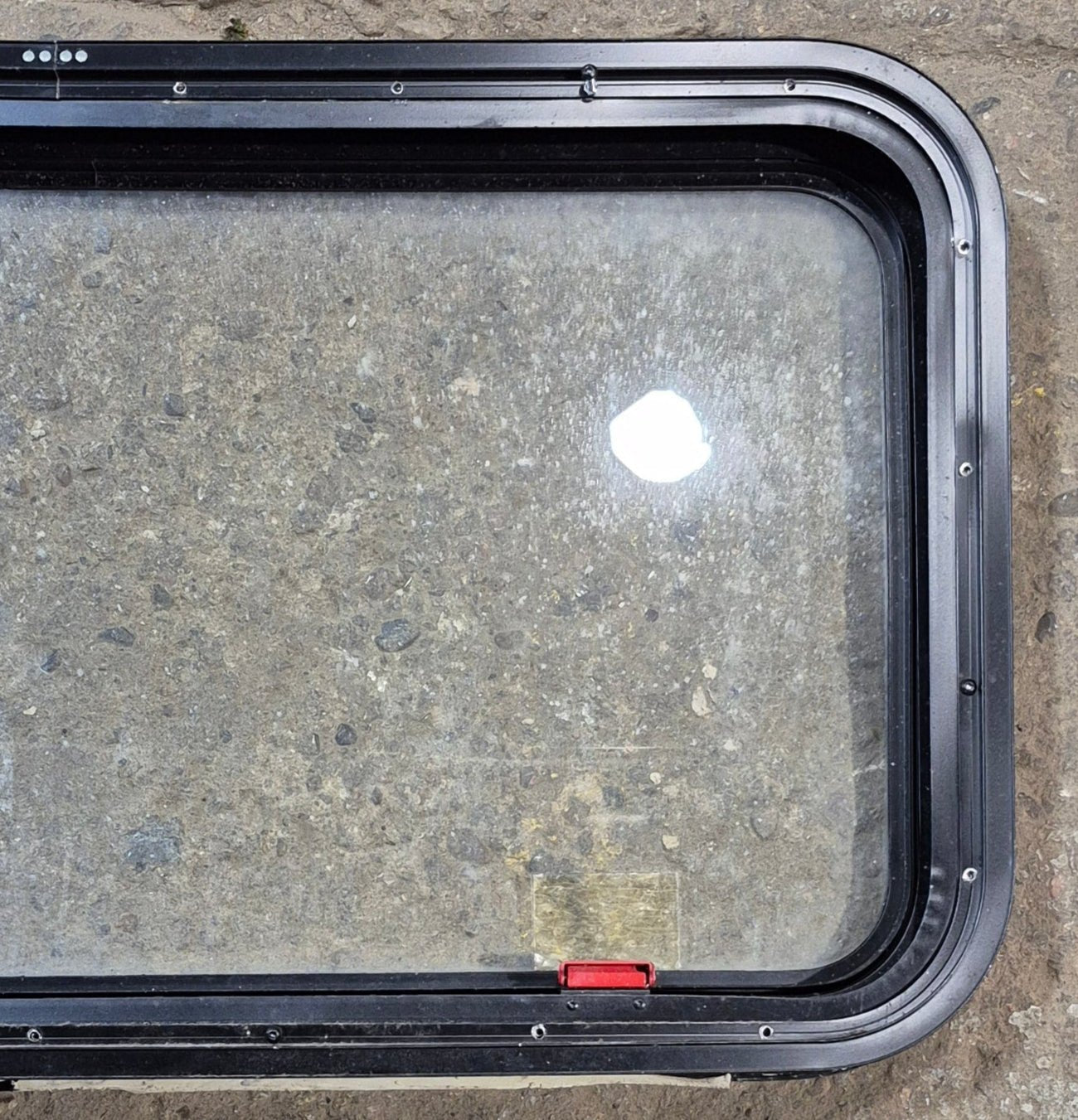 Used Black Radius Emergency Opening Window : 35 1/4