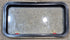 Used Black Radius Emergency Opening Window : 35 1/4" W x 18 1/2" H x 1 7/8" - Young Farts RV Parts