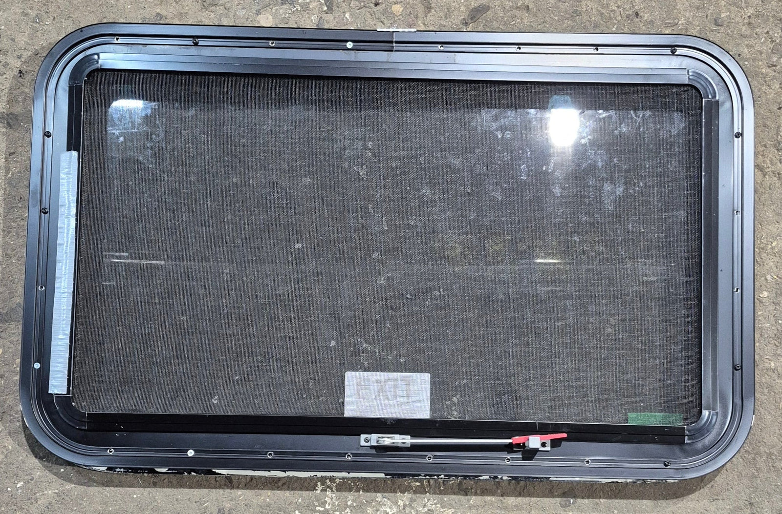 Used Black Radius Emergency Opening Window : 35 1/4