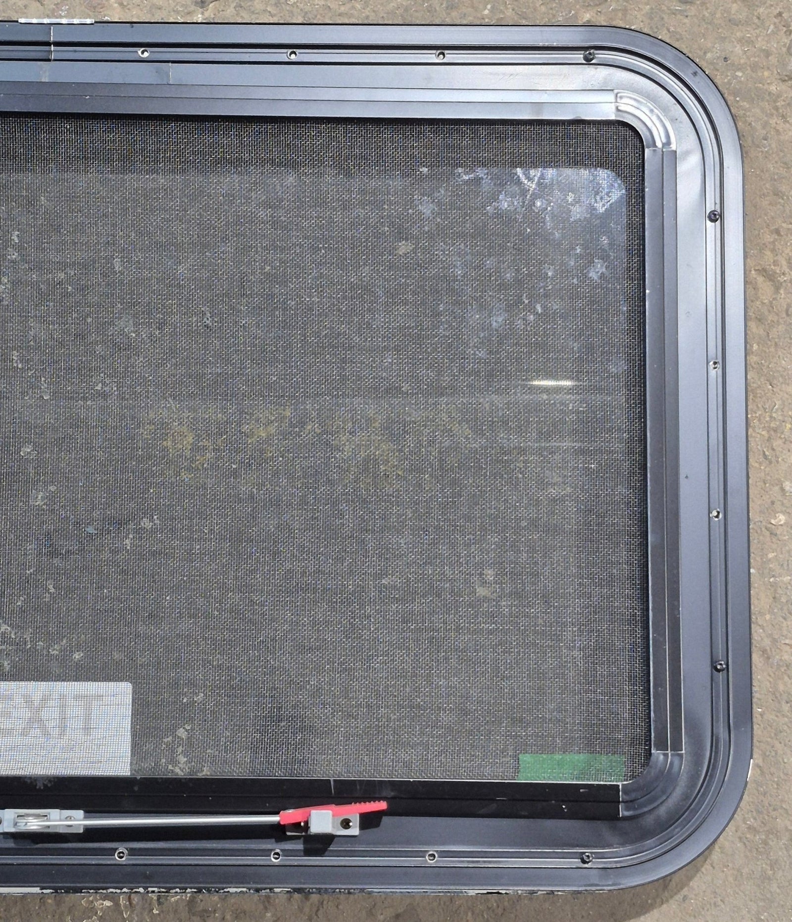 Used Black Radius Emergency Opening Window : 35 1/4