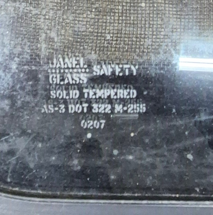 Used Black Radius Emergency Opening Window : 35 1/4