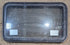 Used Black Radius Emergency Opening Window : 35 1/4" W x 21 1/4" H x 1 3/4" D - Young Farts RV Parts