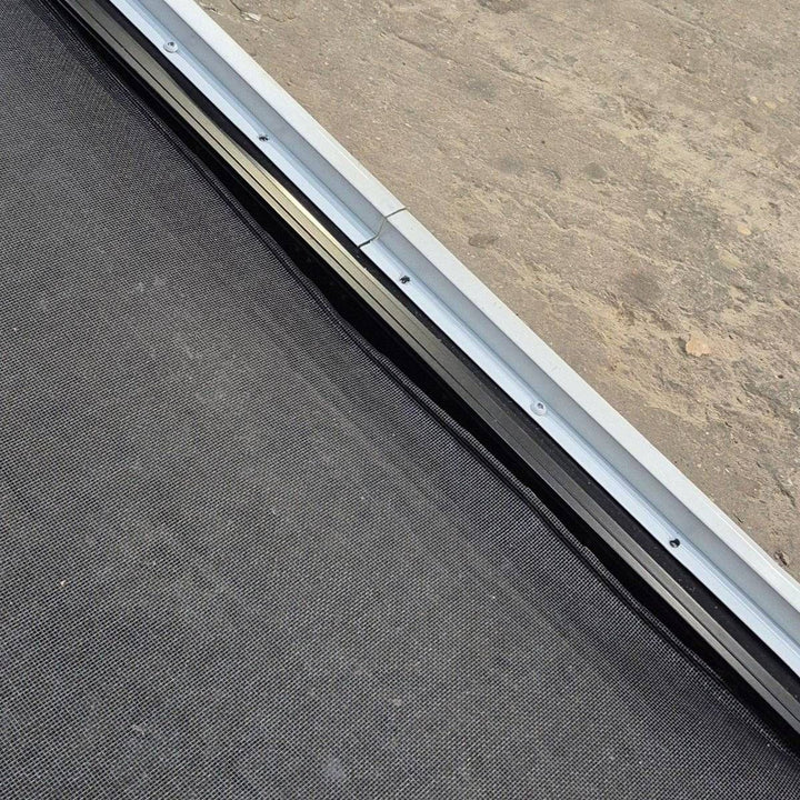 Used Black Radius Emergency Opening Window - 35 1/8" X 21 1/4" X 1 7/8" - Young Farts RV Parts