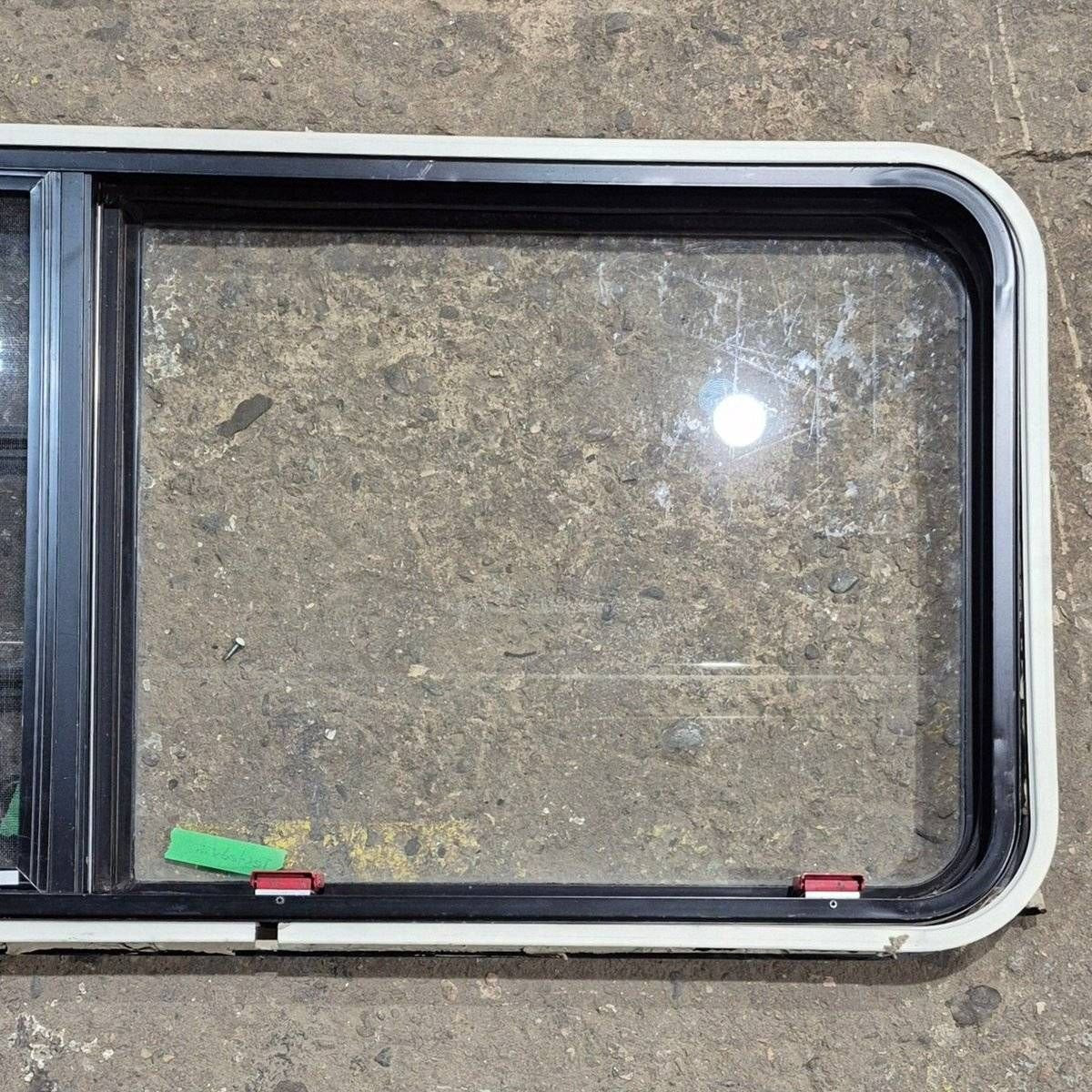 Used Black Radius Emergency Opening Window - 41.625 X 21.875 X 1.375 - Young Farts RV Parts