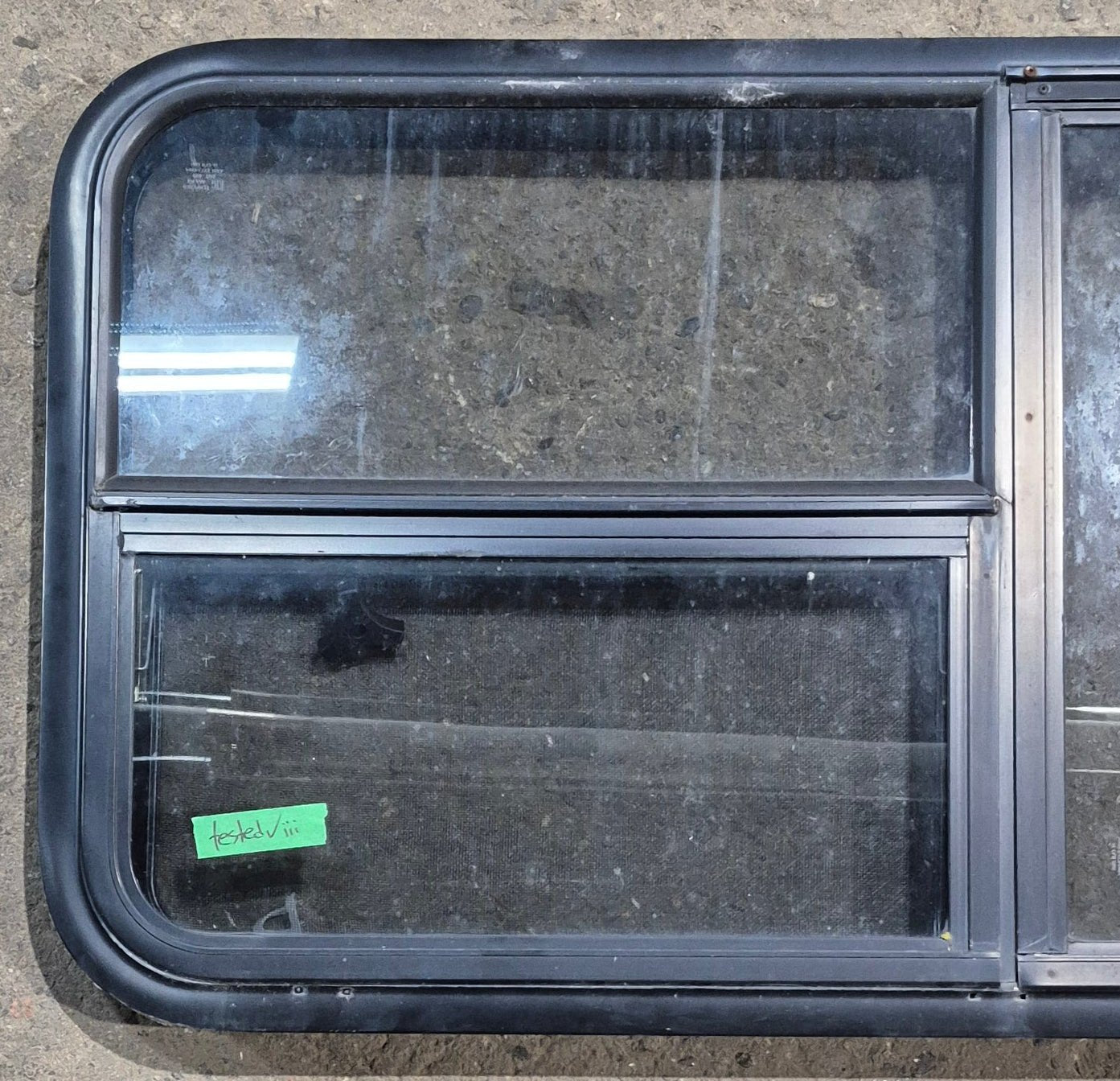 Used Black Radius Emergency Opening Window : 47 1/4