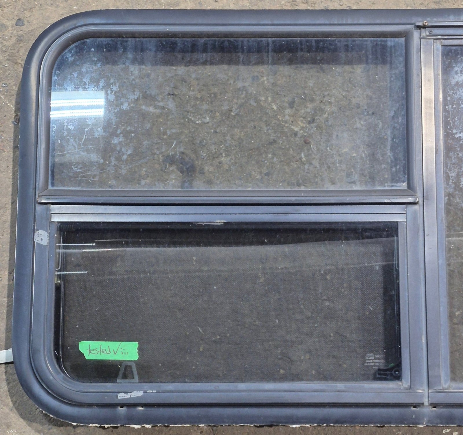 Used Black Radius Emergency Opening Window : 47 1/4