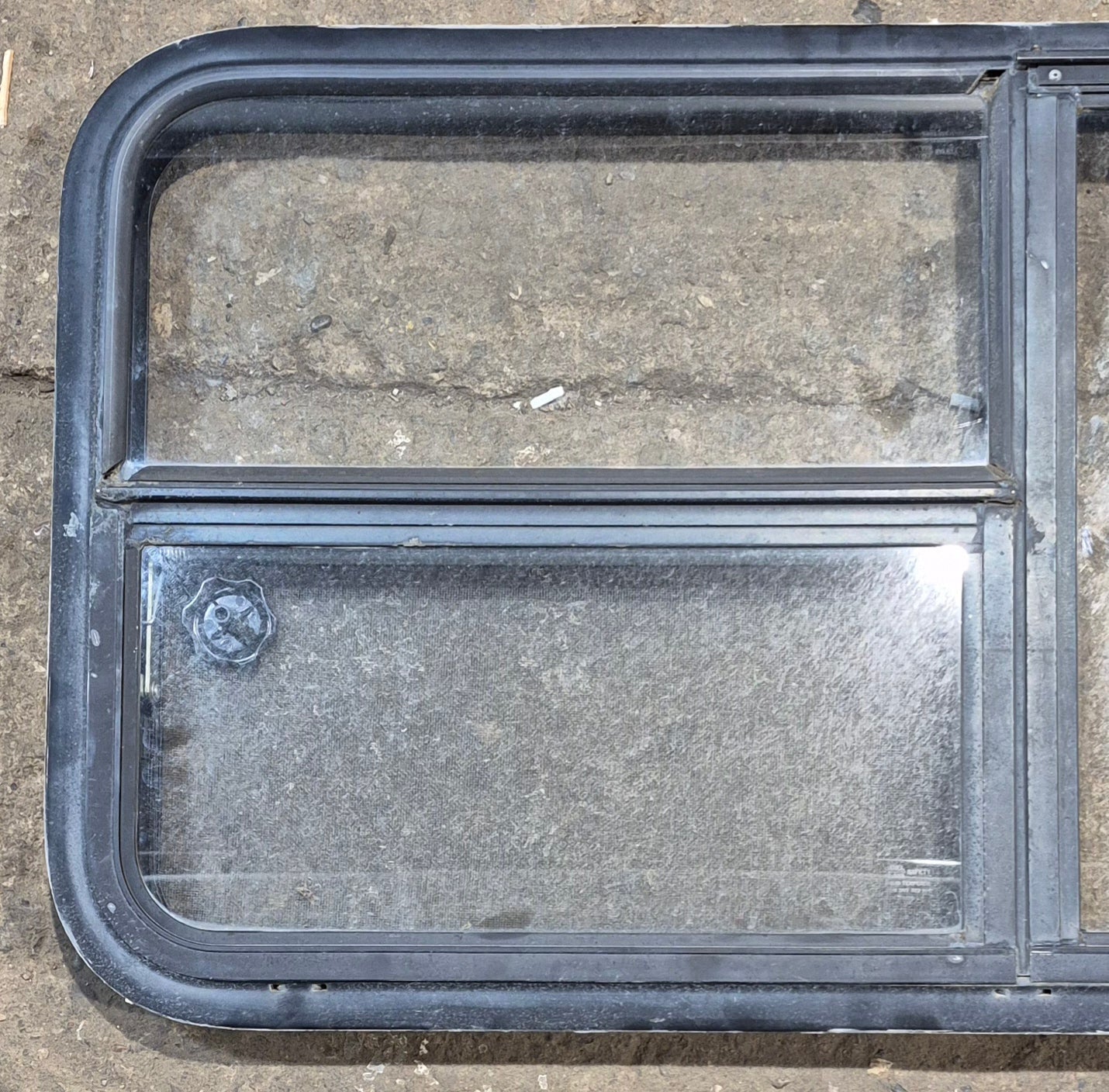 Used Black Radius Emergency Opening Window : 47 1/4