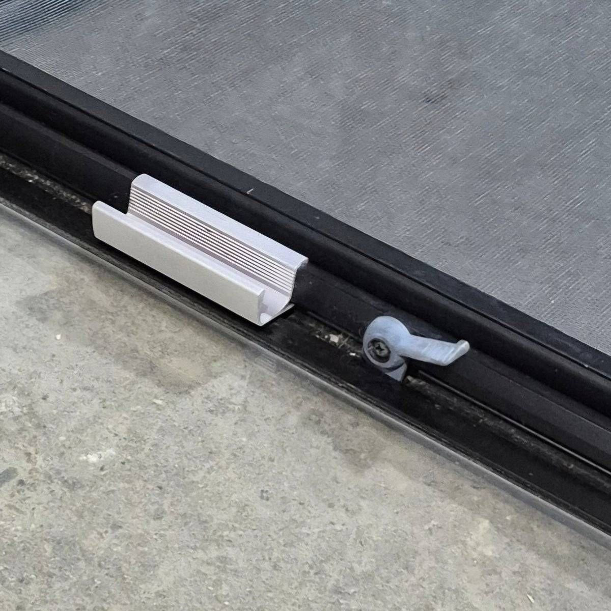 Used Black Radius Emergency Opening Window - 60.25 X 21.75 X 1.75 - Young Farts RV Parts