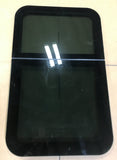 Used Black Radius Frameless Opening Window : 39 1/4 X 23 1/2 X 2