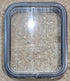 Used Black Radius Non Opening Window : 17 1/2" W x 21 1/4" H x 1 7/8" - Young Farts RV Parts
