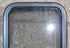 Used Black Radius Non Opening Window : 17 1/4" W x 21 1/2" H x 1 3/4" - Young Farts RV Parts