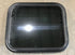 Used Black Radius Non Opening Window : 21 1/2" W x 17 1/2" H x 1 7/8" - Young Farts RV Parts