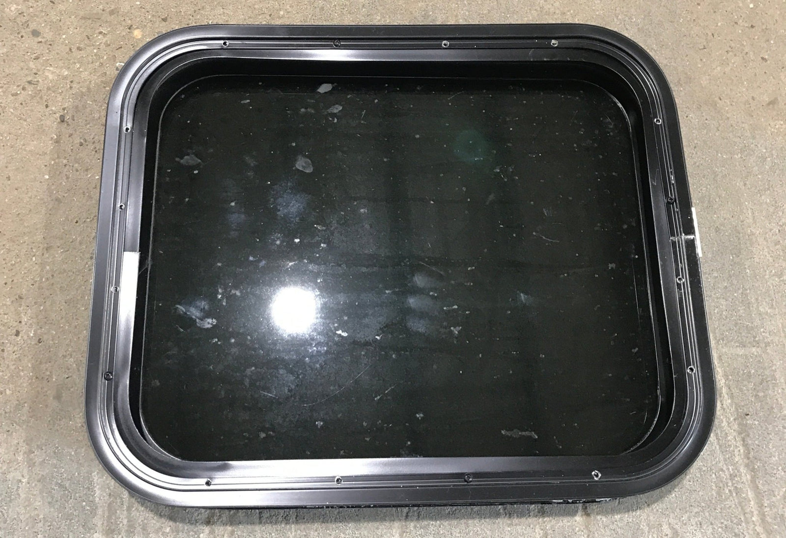 Used Black Radius Non Opening Window : 21 1/2