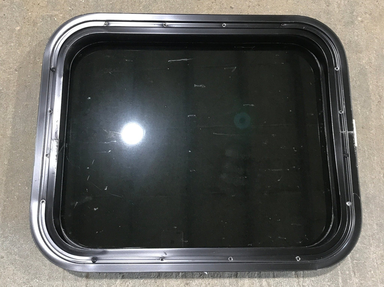 Used Black Radius Non Opening Window : 21 1/2