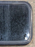 Used Black Radius Non Opening Window : 23 1/2" W x 17 1/4" H x 1 3/4" - Young Farts RV Parts