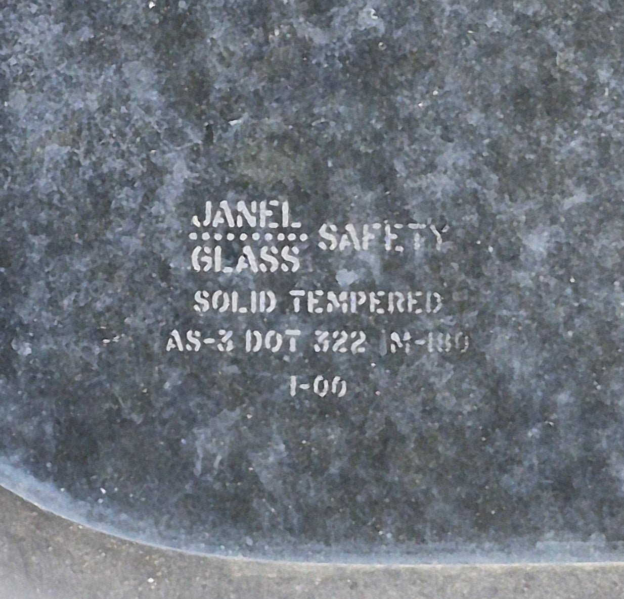 Used Black Radius Non Opening Window : 23 1/2