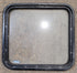 Used Black Radius Non - Opening Window : 23 1/4" W x 21 1/2" H x 1 7/8" D - Young Farts RV Parts