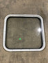 Used Black Radius Non - Opening Window : 23 1/4" W X 21 3/4" H X 2" D - Young Farts RV Parts