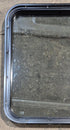 Used Black Radius Non Opening Window : 23 3/4" W x 26" H x 2" D - Young Farts RV Parts