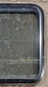 Used Black Radius Non Opening Window : 23 3/4" W x 26" H x 2" D - Young Farts RV Parts