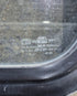 Used Black Radius Non Opening Window : 23 3/4" W x 26" H x 2" D - Young Farts RV Parts