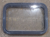 Used Black Radius Non Opening Window : 24 1/4