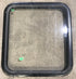 Used Black Radius Non Opening Window : 25 1/2" W x 23 1/2" H x 2" D - Young Farts RV Parts
