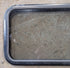 Used Black Radius Non Opening Window : 29 1/2" W x 17 1/2" H x 1 7/8" D - Young Farts RV Parts