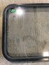 Used Black Radius Non - Opening Window : 32" W X 19 1/2" H X 2" D - Young Farts RV Parts