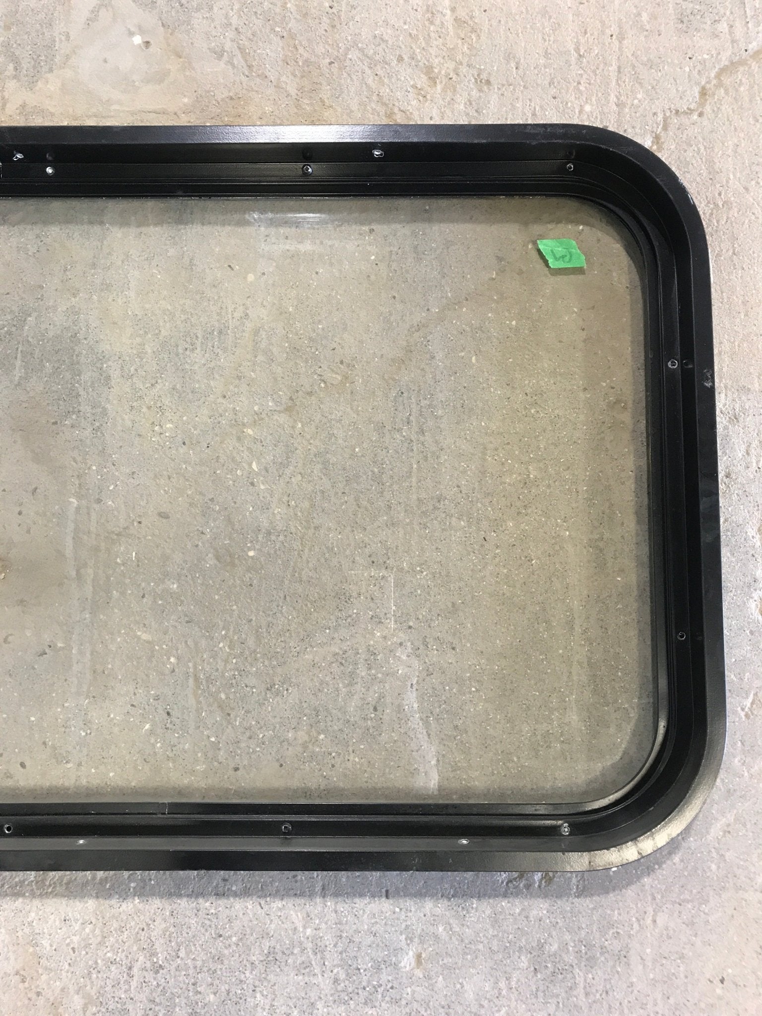 Used Black Radius Non - Opening Window : 32