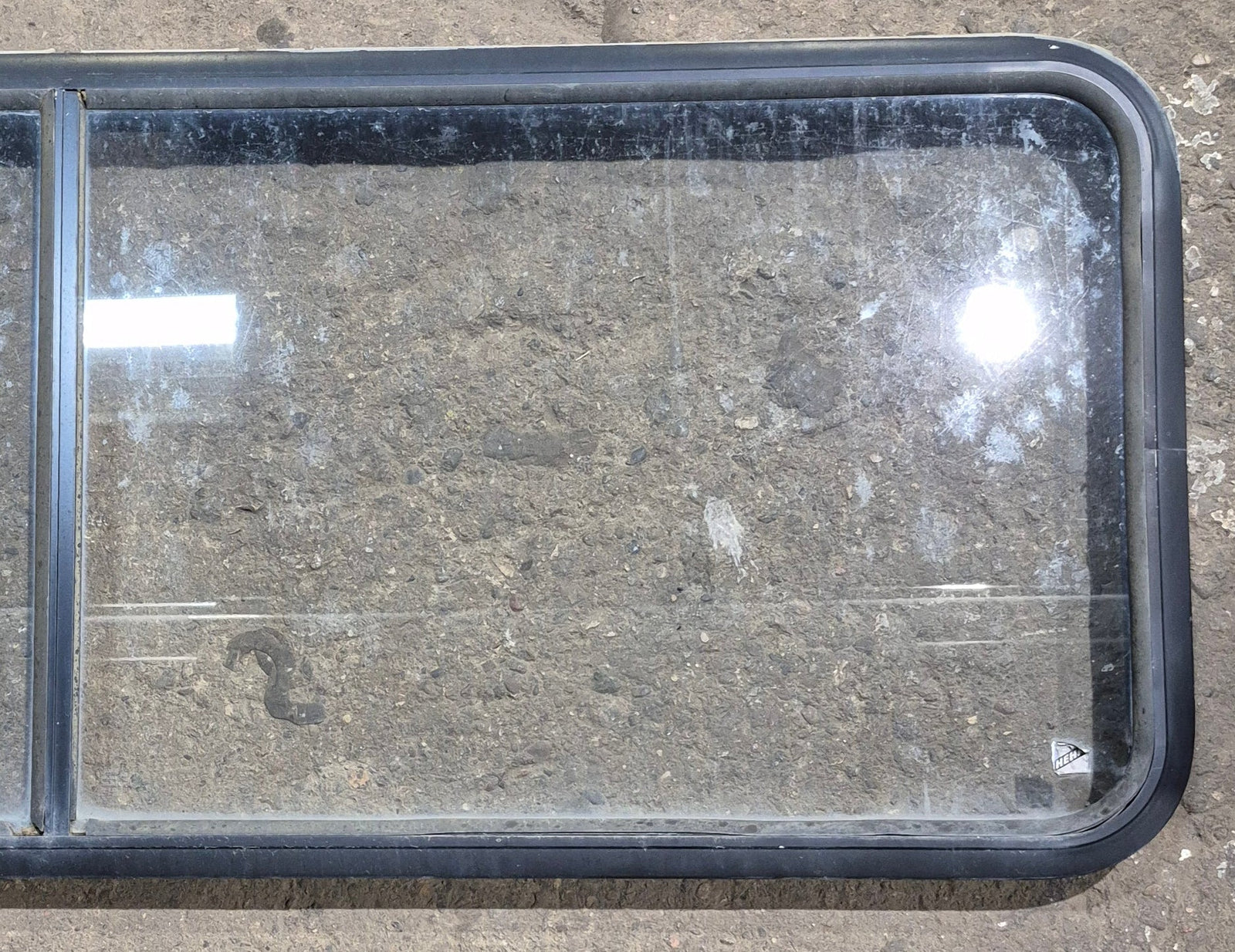 Used Black Radius Non Opening Window : 60 1/4